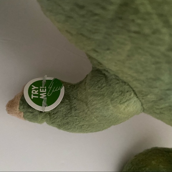 Discovery Toys Roaring Dinosaur T Rex Tyrannosaurus Green Stuffed Animal Plush - Picture 9 of 9